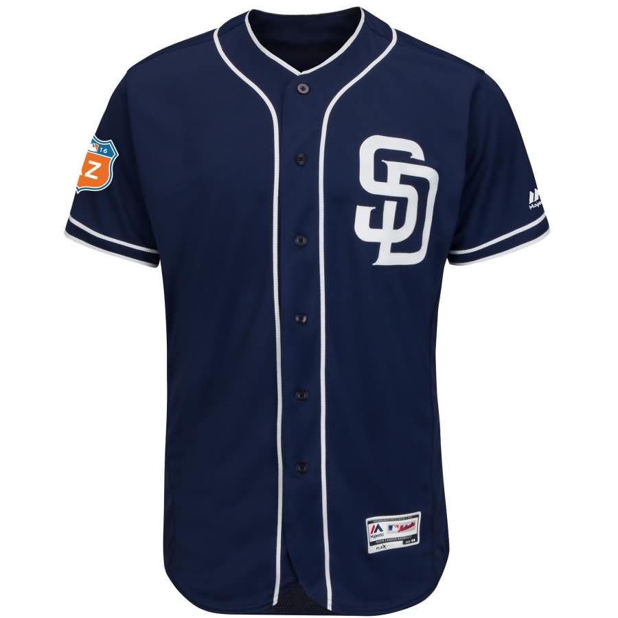 San Diego Padres Majestic Alternate 2016 Spring Training Flex Base Authentic Collection Team Jersey - Navy