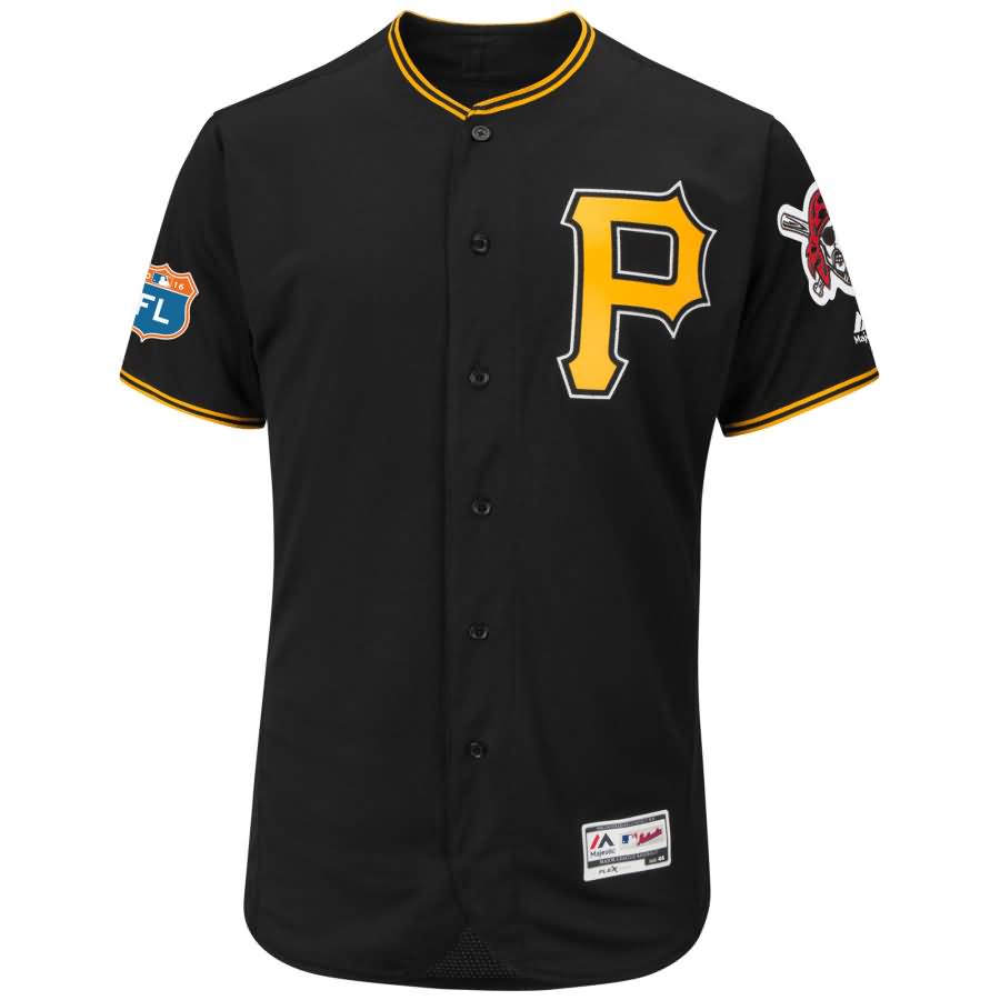 Pittsburgh Pirates Majestic Alternate 2016 Spring Training Flex Base Authentic Collection Team Jersey - Black