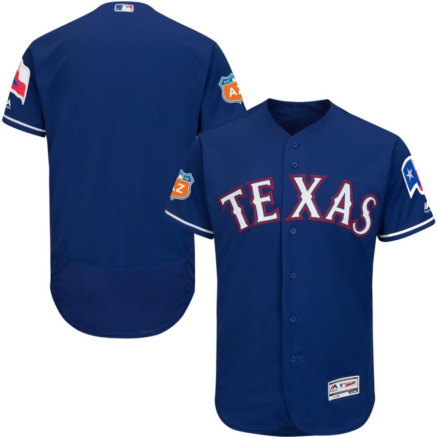 Texas Rangers Majestic Alternate 2016 Spring Training Flex Base Authentic Collection Team Jersey - Royal