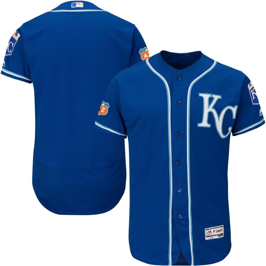 Kansas City Royals Majestic Alternate 2016 Spring Training Flex Base Authentic Collection Team Jersey - Royal