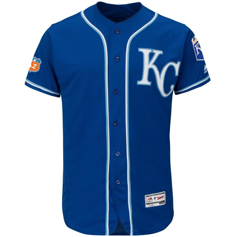 Kansas City Royals Majestic Alternate 2016 Spring Training Flex Base Authentic Collection Team Jersey - Royal