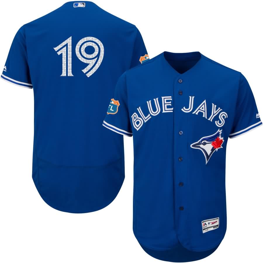 Jose Bautista Toronto Blue Jays Majestic Alternate 2016 Flex Base Authentic Collection On-Field Spring Training Player Jersey - Bright Royal