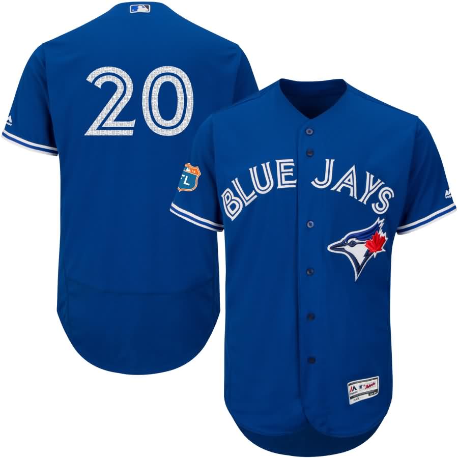 Josh Donaldson Toronto Blue Jays Majestic Alternate 2016 Flex Base Authentic Collection On-Field Spring Training Player Jersey - Bright Royal