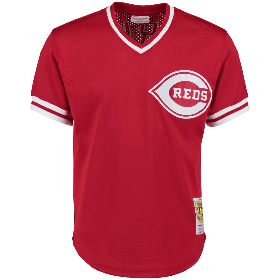 Chris Sabo Cincinnati Reds Mitchell & Ness Cooperstown Mesh Batting Practice Jersey - Red