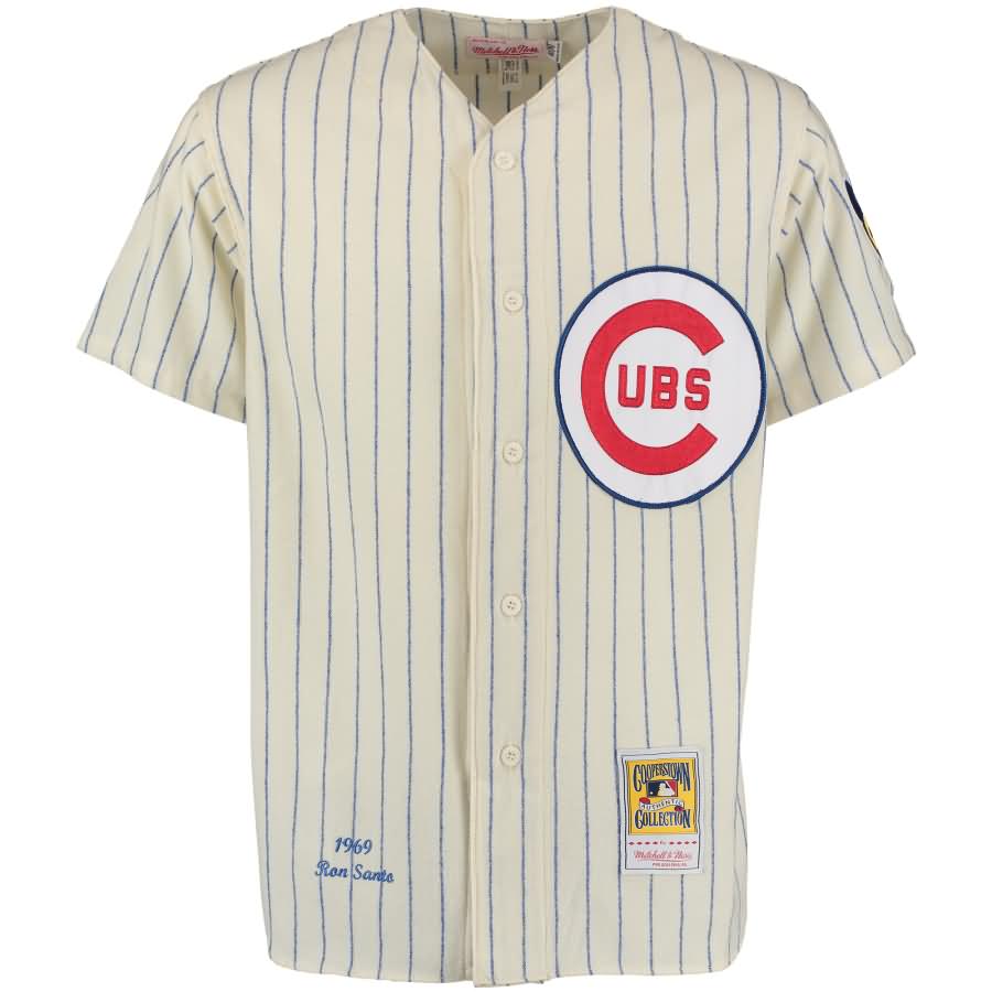 Ron Santo Chicago Cubs Mitchell & Ness Authentic Jersey - Cream