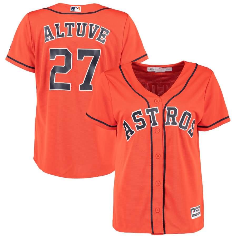 Jose Altuve Houston Astros Majestic Women's Cool Base Player Jersey - Orange