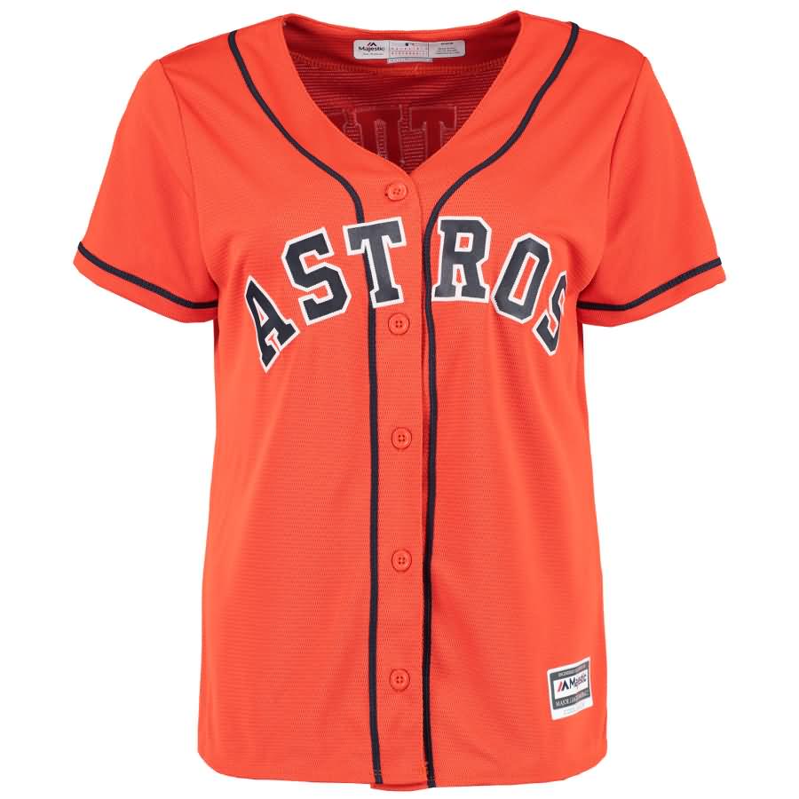 Jose Altuve Houston Astros Majestic Women's Cool Base Player Jersey - Orange