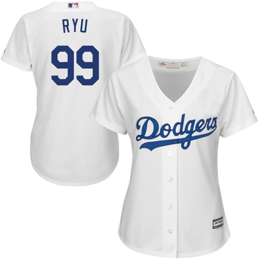 Hyun-Jin Ryu Los Angeles Dodgers Majestic Women's Cool Base Player Jersey - White