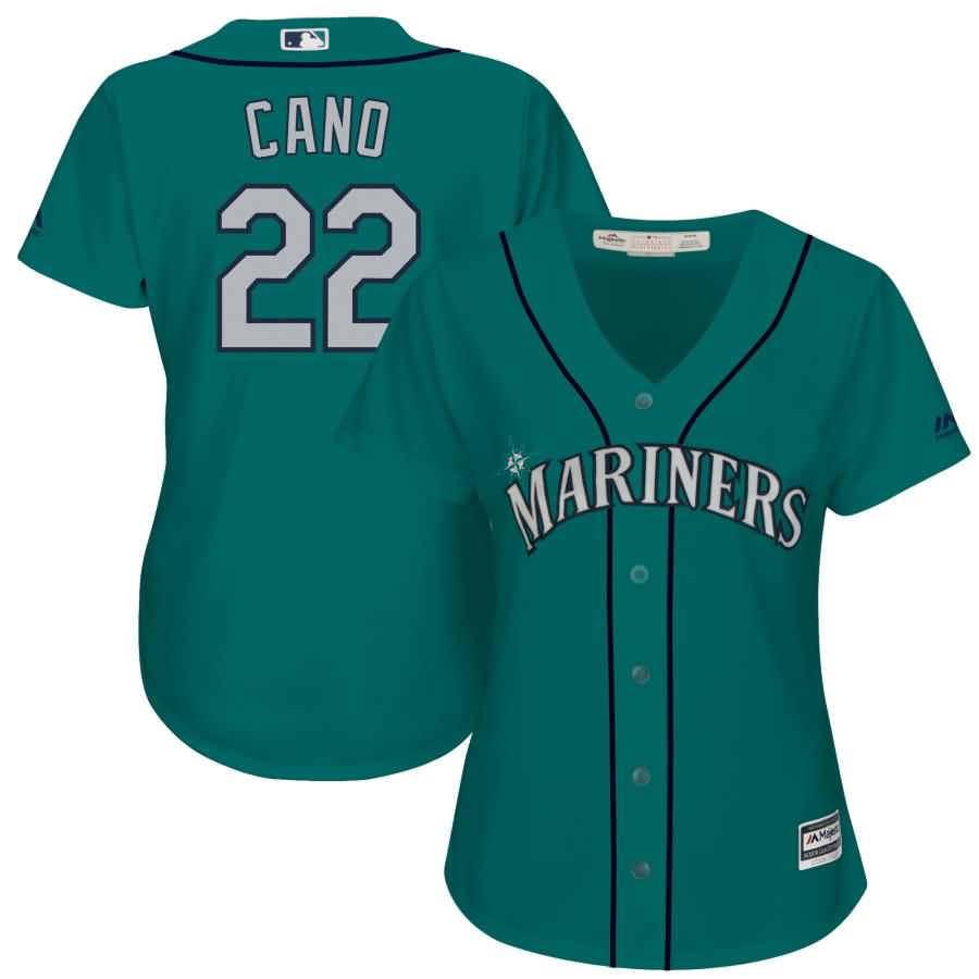 Robinson Cano Seattle Mariners Majestic Women's Cool Base Player Jersey - Northwest Green