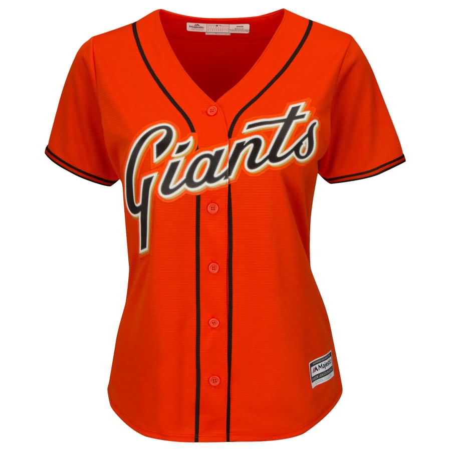 Buster Posey San Francisco Giants Majestic Women's Cool Base Player Jersey - Orange