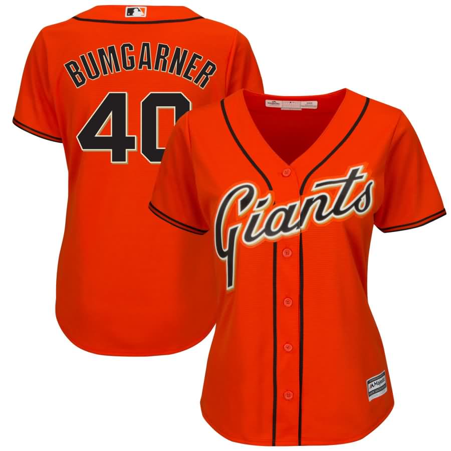 Madison Bumgarner San Francisco Giants Majestic Women's Alternate Cool Base Player Jersey - Orange