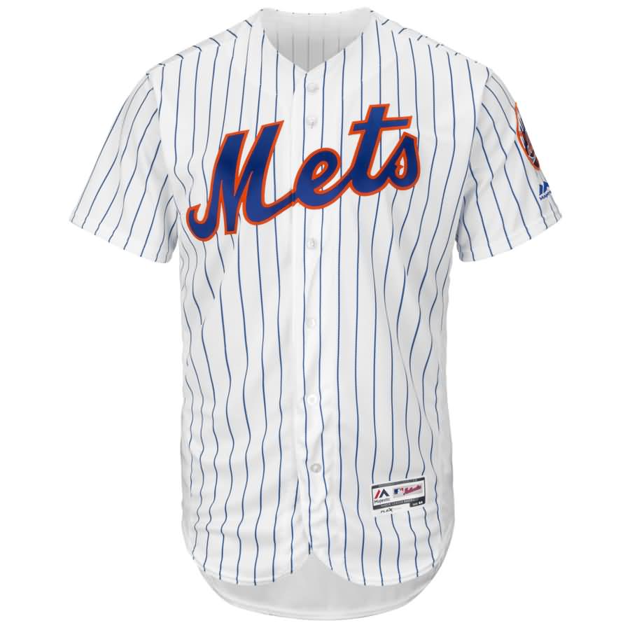 New York Mets Majestic Home Flex Base Authentic Collection Team Jersey - White/Royal