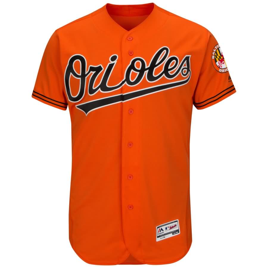 Baltimore Orioles Majestic Alternate Flex Base Authentic Collection Team Jersey - Orange