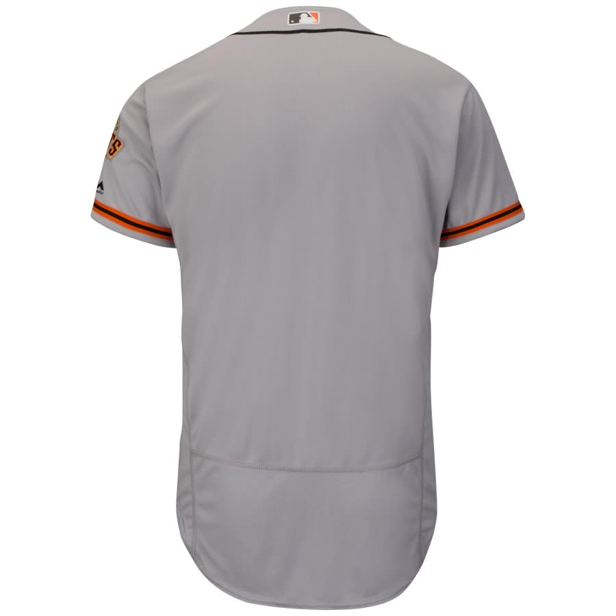 San Francisco Giants Majestic Road Flex Base Authentic Collection Team Jersey - Gray