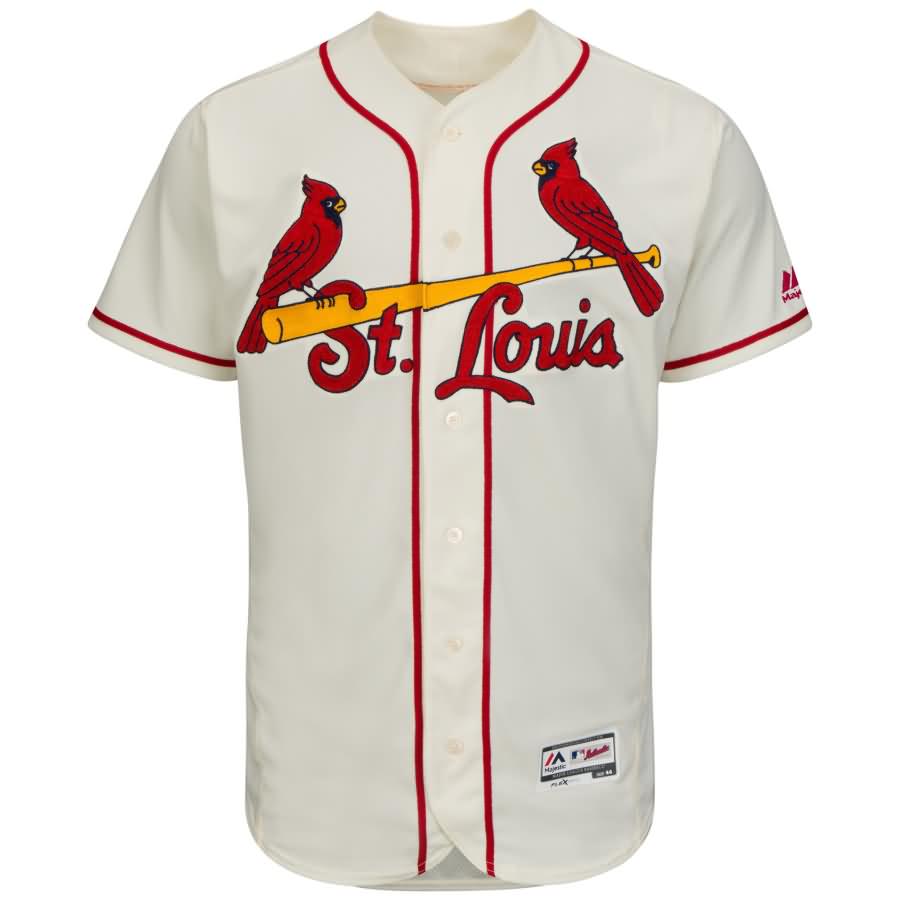 St. Louis Cardinals Majestic Alternate Flex Base Authentic Collection Team Jersey - Ivory