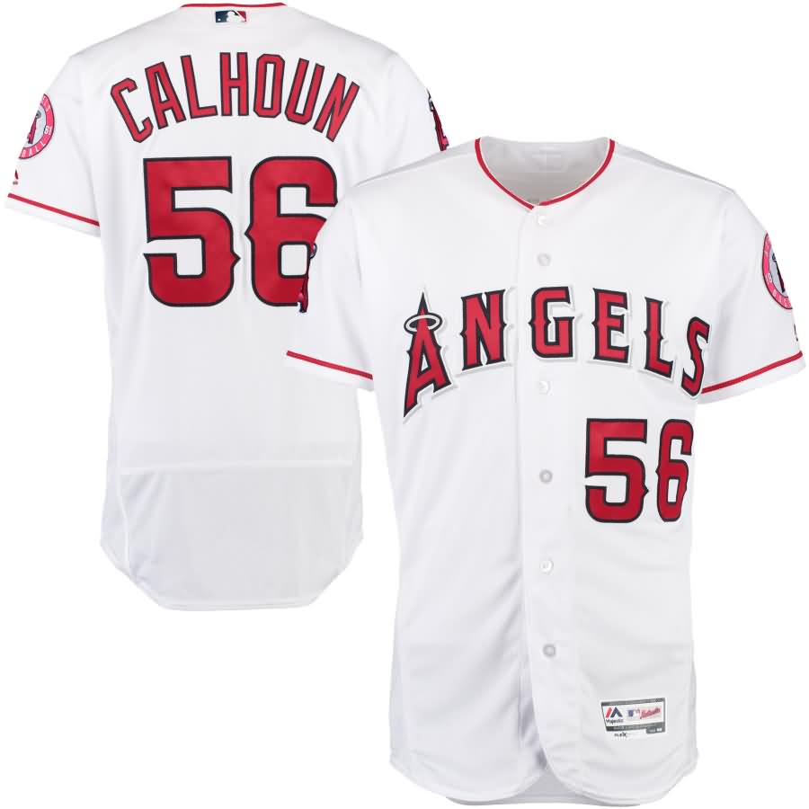 Kole Calhoun Los Angeles Angels Majestic Home Flex Base Authentic Collection Player Jersey - White