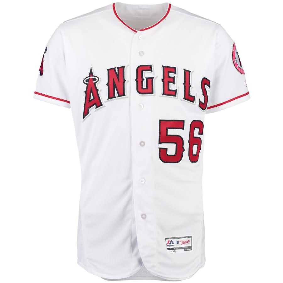 Kole Calhoun Los Angeles Angels Majestic Home Flex Base Authentic Collection Player Jersey - White