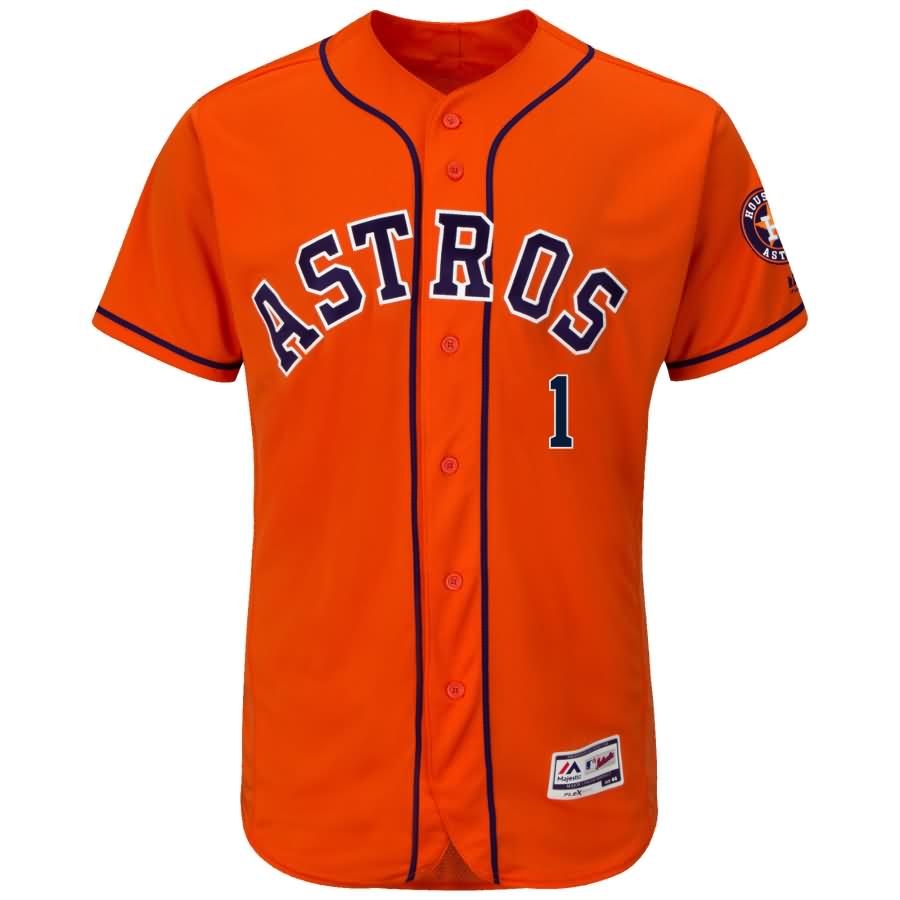 Carlos Correa Houston Astros Majestic Alternate Flex Base Authentic Collection Player Jersey - Orange