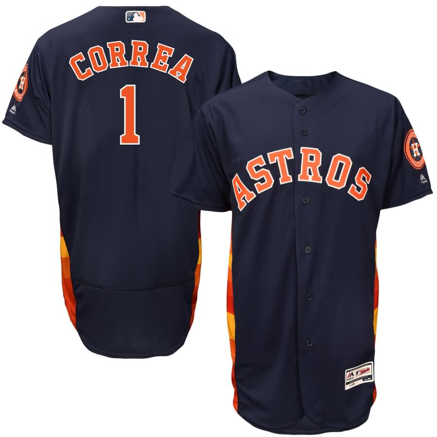 Carlos Correa Houston Astros Majestic Alternate Flex Base Authentic Collection Player Jersey - Navy