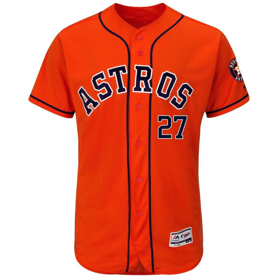 Jose Altuve Houston Astros Majestic Alternate Flex Base Authentic Collection Player Jersey - Orange