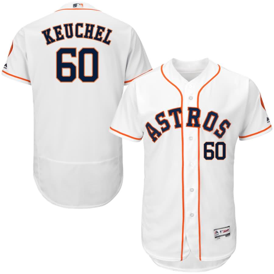 Dallas Keuchel Houston Astros Majestic Home Flex Base Authentic Collection Player Jersey - White