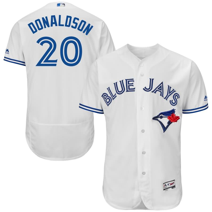 Josh Donaldson Toronto Blue Jays Majestic Home Flex Base Authentic Collection Player Jersey - White