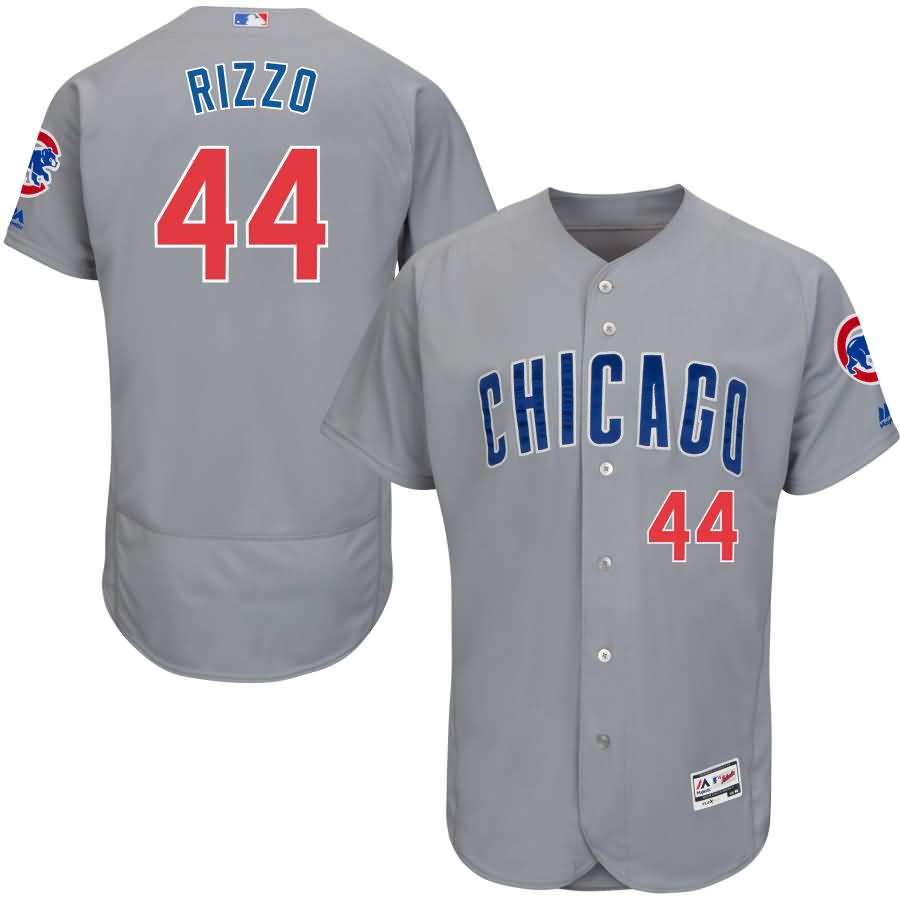 Anthony Rizzo Chicago Cubs Majestic Road Flex Base Authentic Collection Player Jersey - Gray