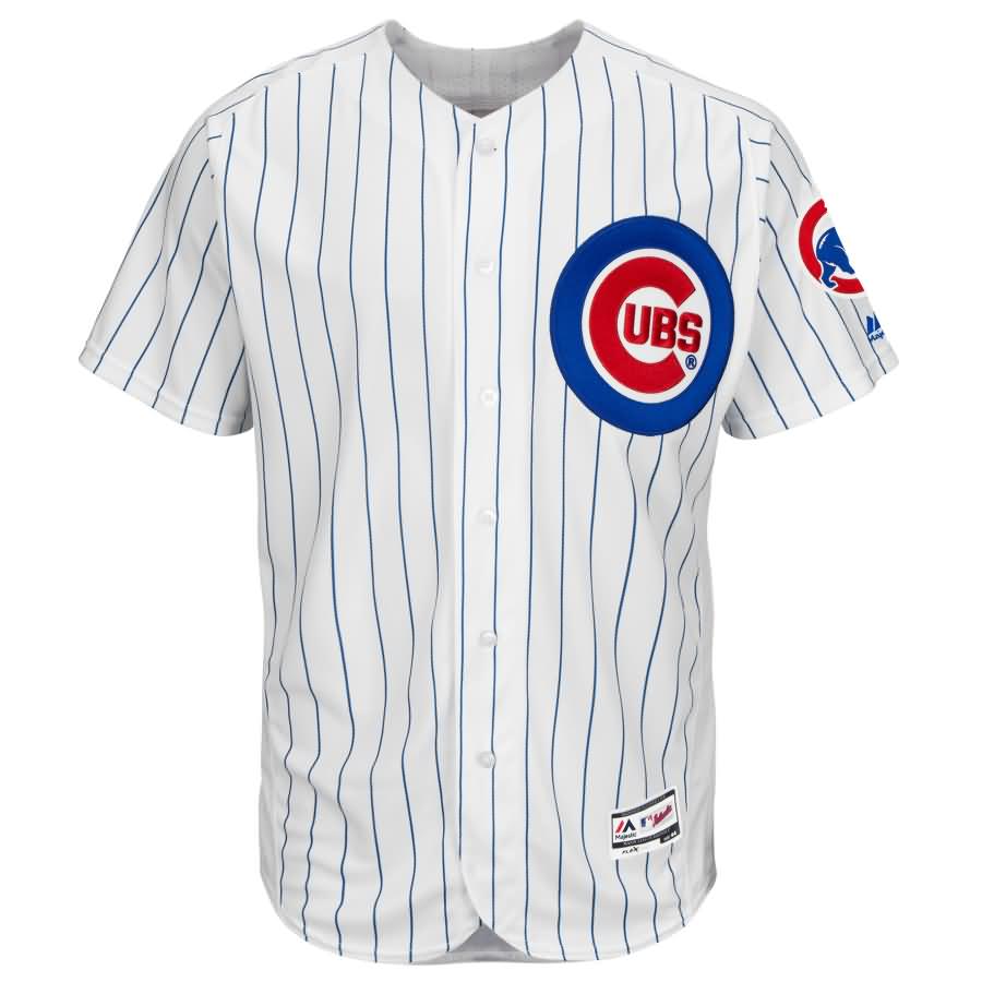 Kyle Schwarber Chicago Cubs Majestic Home Flex Base Authentic Collection Player Jersey - White/Royal