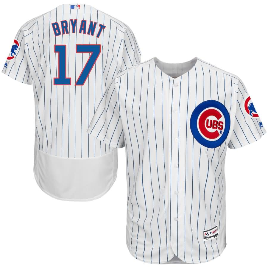 Kris Bryant Chicago Cubs Majestic Home Flex Base Authentic Collection Player Jersey - White/Royal