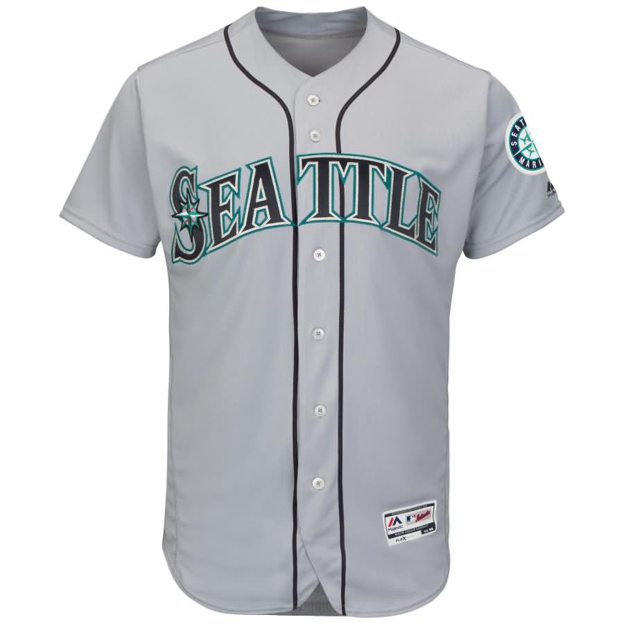 Robinson Cano Seattle Mariners Majestic Road Flex Base Authentic Collection Player Jersey - Gray