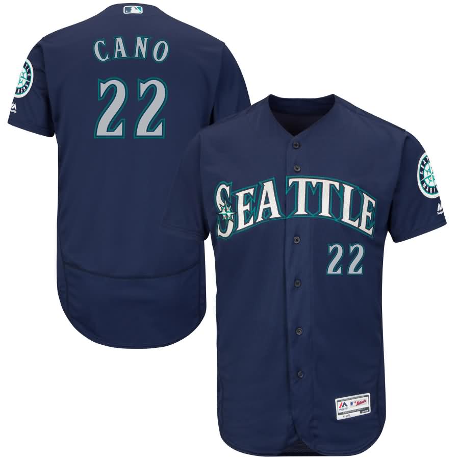 Robinson Cano Seattle Mariners Majestic Alternate Flex Base Authentic Collection Player Jersey - Navy