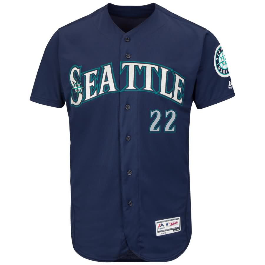 Robinson Cano Seattle Mariners Majestic Alternate Flex Base Authentic Collection Player Jersey - Navy