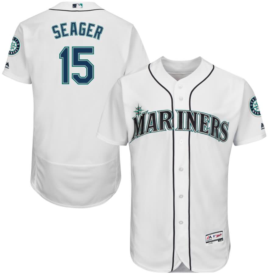 Kyle Seager Seattle Mariners Majestic Home Flex Base Authentic Collection Player Jersey - White