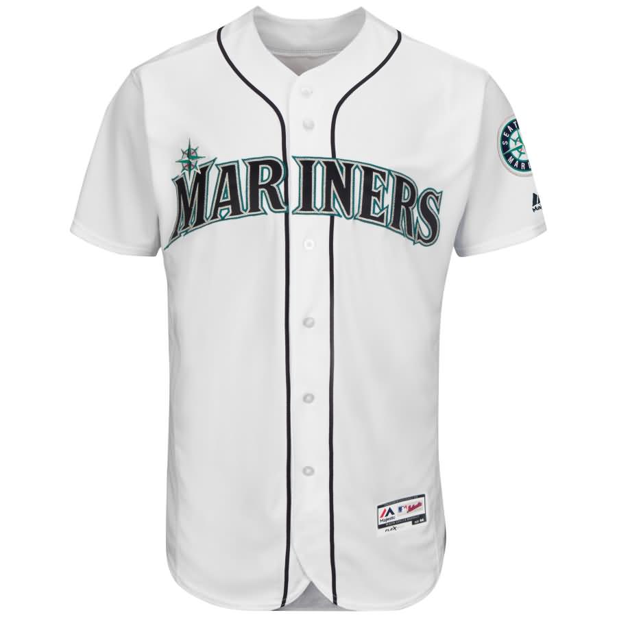 Kyle Seager Seattle Mariners Majestic Home Flex Base Authentic Collection Player Jersey - White