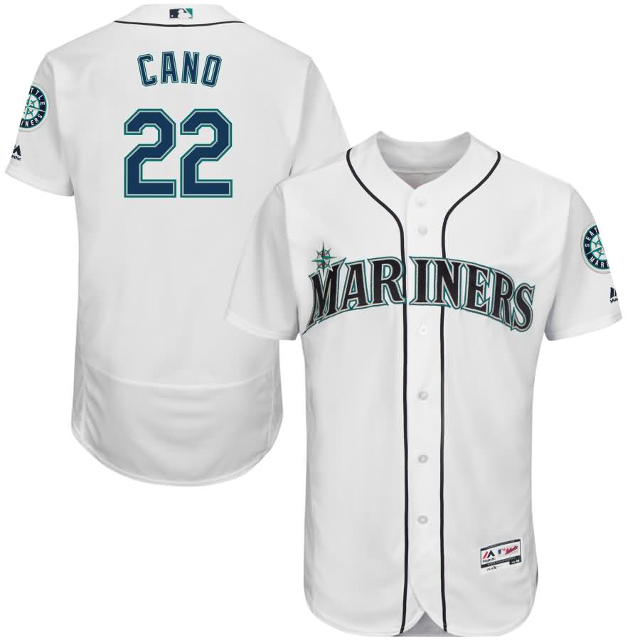 Robinson Cano Seattle Mariners Majestic Home Flex Base Authentic Collection Player Jersey - White