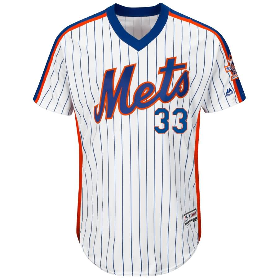 Matt Harvey New York Mets Majestic Alternate Flex Base Authentic Collection Player Jersey - White/Royal