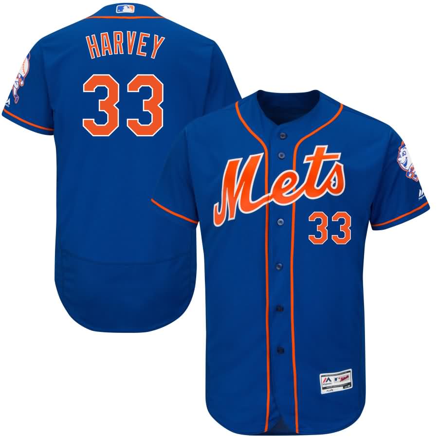 Matt Harvey New York Mets Majestic Alternate Flex Base Authentic Collection Player Jersey - Royal