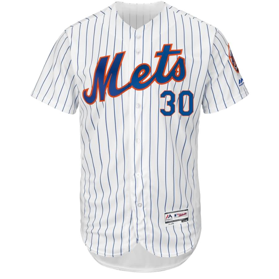 Michael Conforto New York Mets Majestic Home Flex Base Authentic Collection Player Jersey - White/Royal