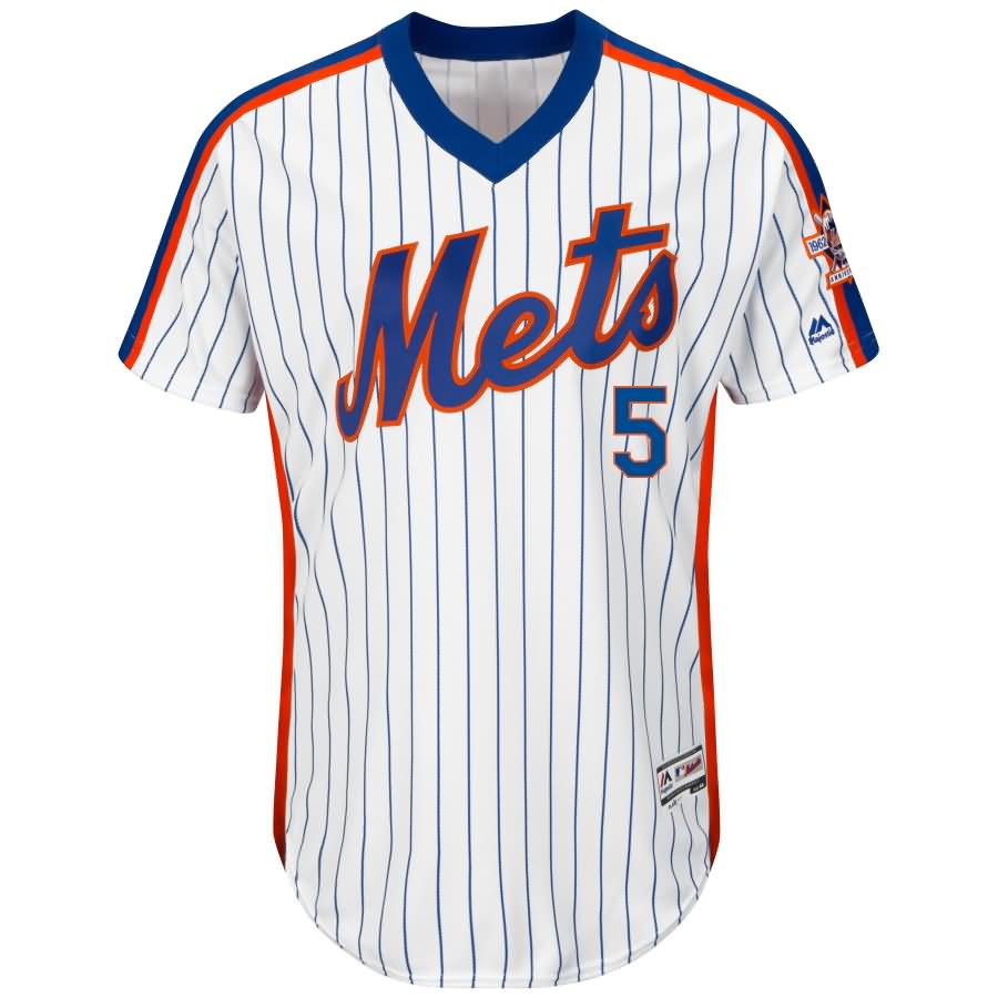 David Wright New York Mets Majestic Alternate Flex Base Authentic Collection Player Jersey - White/Royal