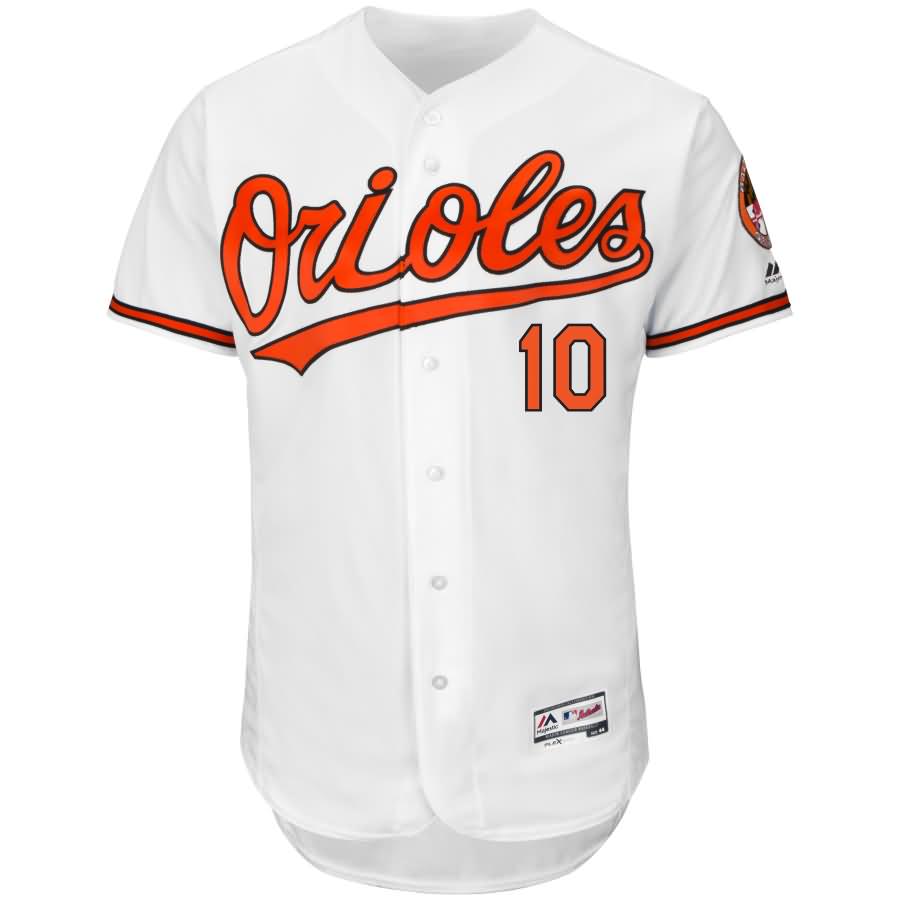 Adam Jones Baltimore Orioles Majestic Home Flex Base Authentic Collection Player Jersey - White