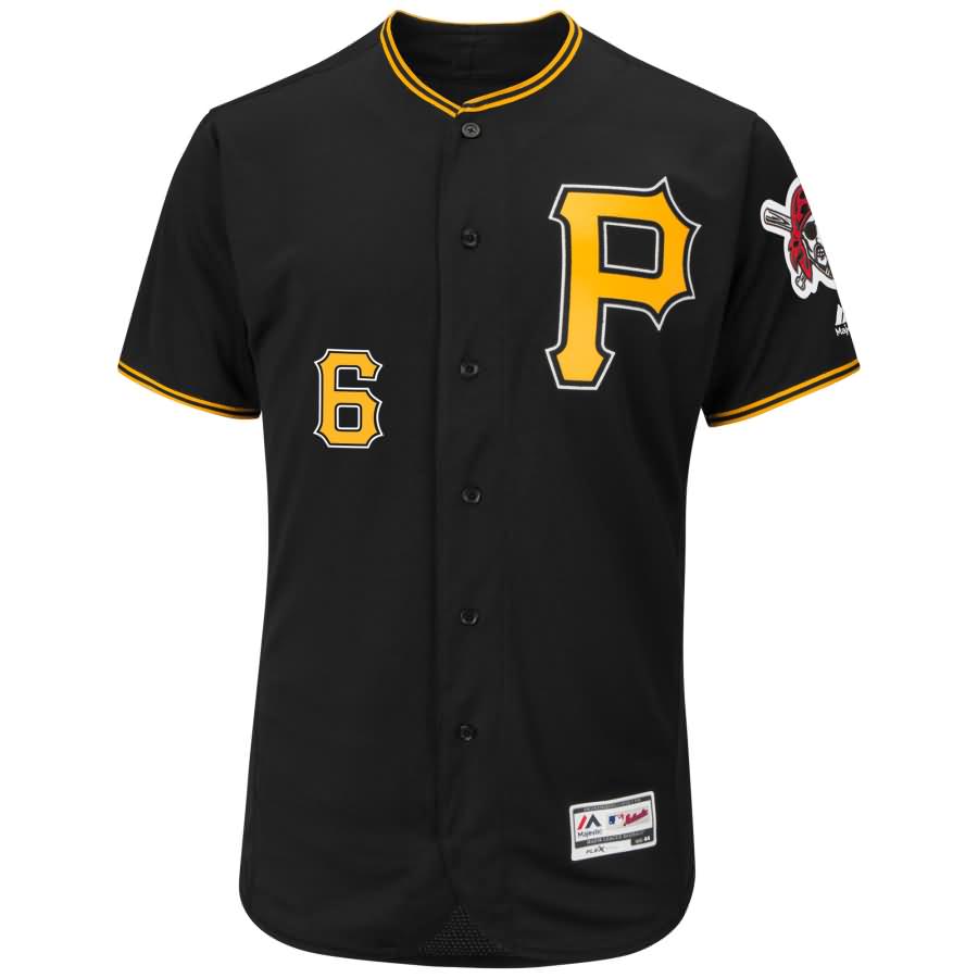 Starling Marte Pittsburgh Pirates Majestic Flex Base Authentic Collection Player Jersey - Black