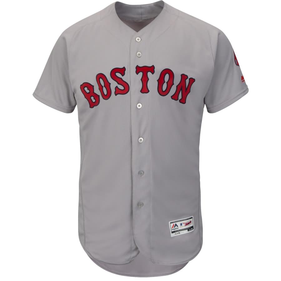 David Ortiz Boston Red Sox Majestic Road Flex Base Authentic Collection Player Jersey - Gray