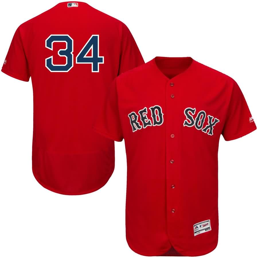 David Ortiz Boston Red Sox Majestic Alternate Flex Base Authentic Collection Player Jersey - Scarlet