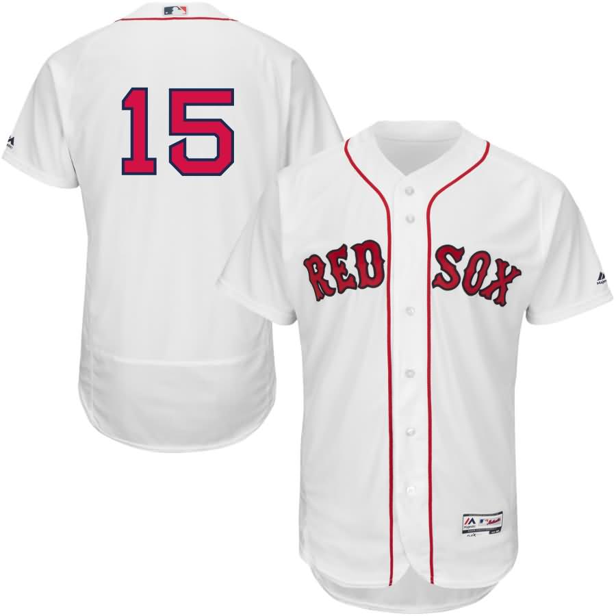 Dustin Pedroia Boston Red Sox Majestic Home Flex Base Authentic Collection Player Jersey - White