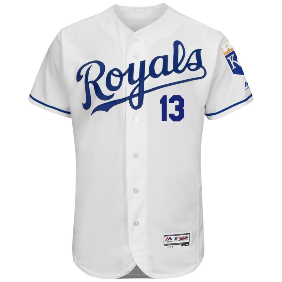 Salvador Perez Kansas City Royals Majestic Home Flex Base Authentic Collection Player Jersey - White