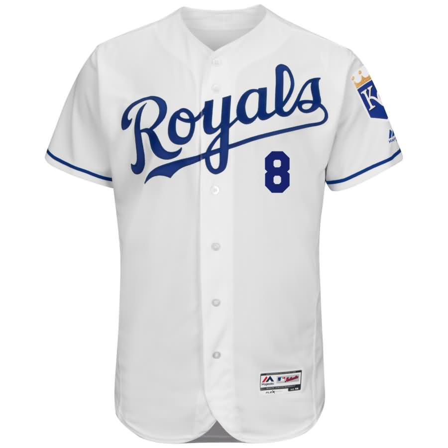 Mike Moustakas Kansas City Royals Majestic Home Flex Base Authentic Collection Player Jersey - White