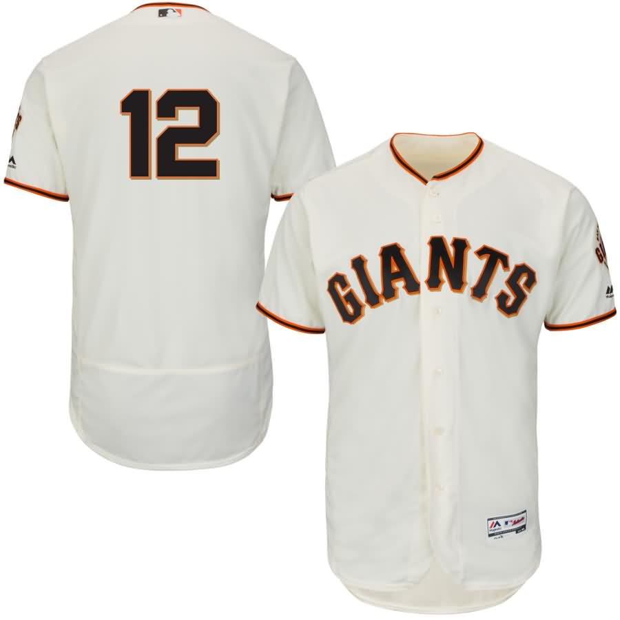 Joe Panik San Francisco Giants Majestic Home Flex Base Authentic Collection Player Jersey - Ivory