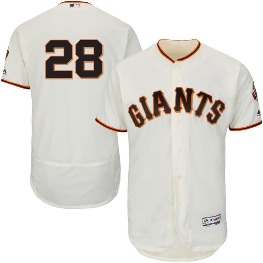 Buster Posey San Francisco Giants Majestic Home Flex Base Authentic Collection Player Jersey - Ivory