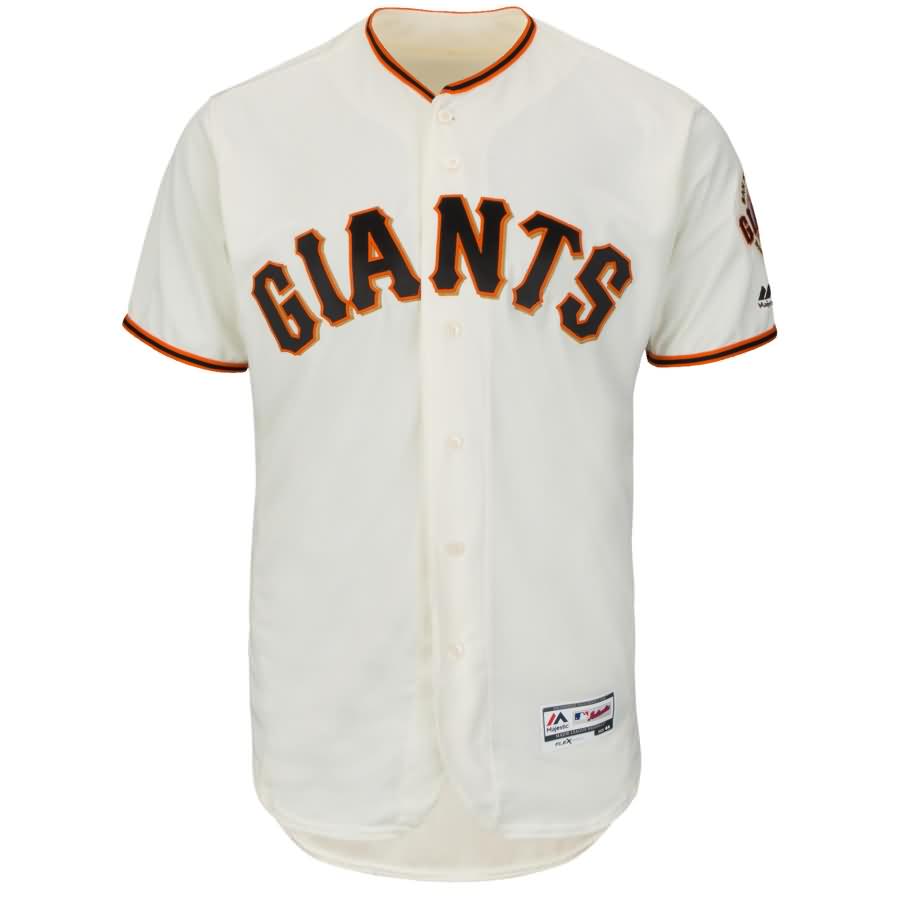 Buster Posey San Francisco Giants Majestic Home Flex Base Authentic Collection Player Jersey - Ivory