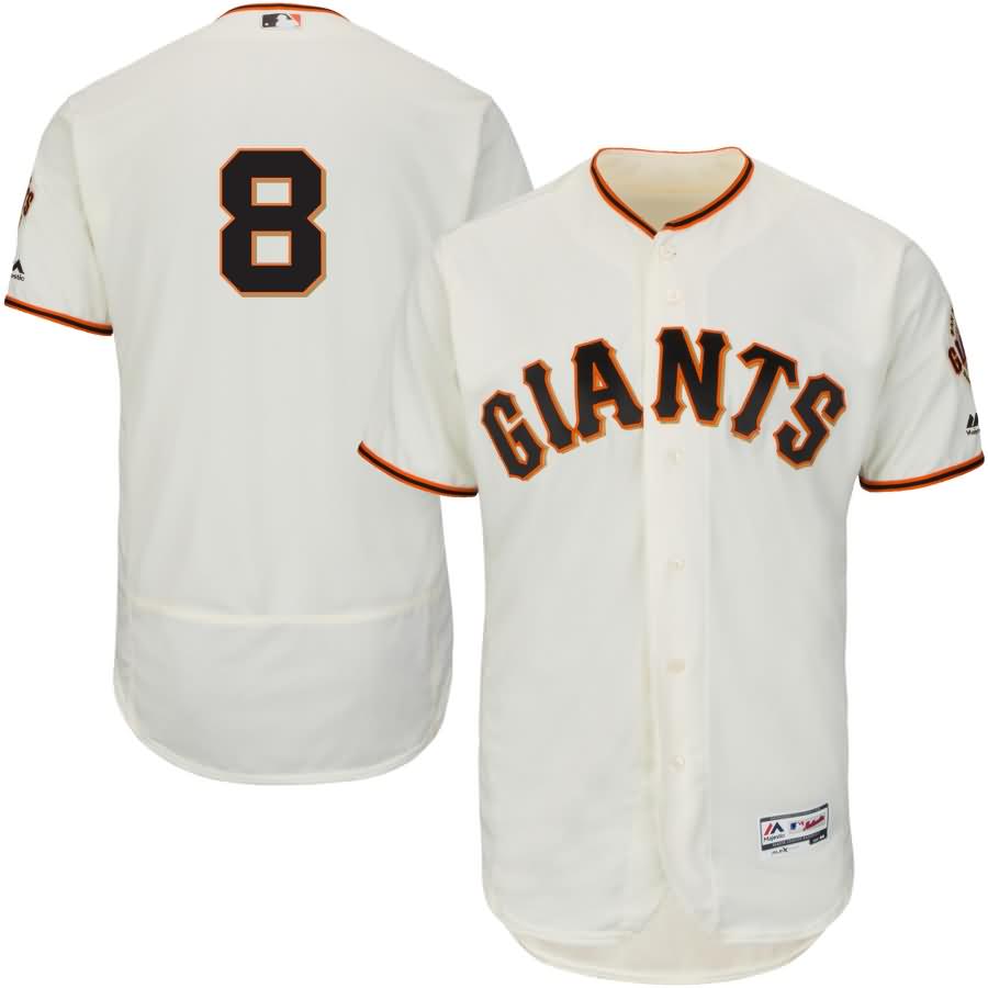 Hunter Pence San Francisco Giants Majestic Home Flex Base Authentic Collection Player Jersey - Ivory